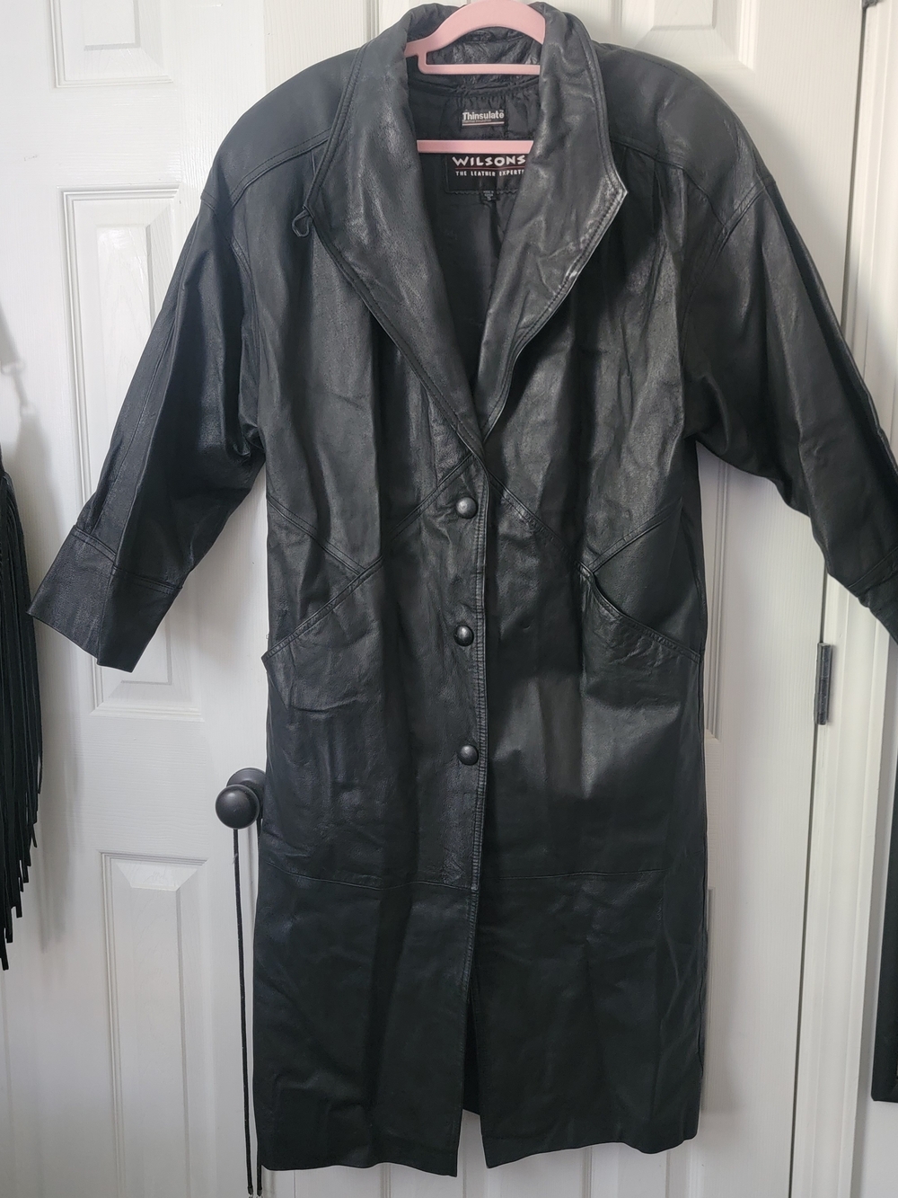 Wilsons Leather Black Jacket with Thinsulate Insulation